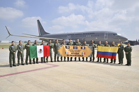 Envía México Ayuda Humanitaria al pueblo de Colombia tras afectaciones por sismo.
