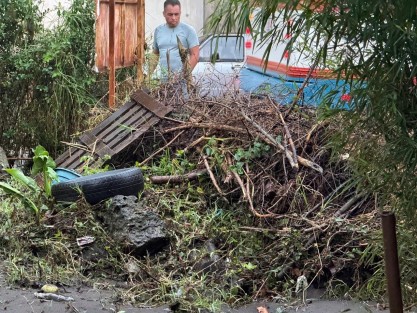 Continúan trabajos tras desbordamiento del río Sedeño en Acajete