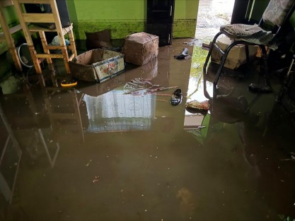 Continúan trabajos tras desbordamiento del río Sedeño en Acajete