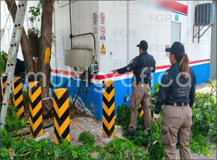Catea FGR inmueble en la colonia Valente Díaz en Veracruz y asegura más de dos mil litros de gas L.P.