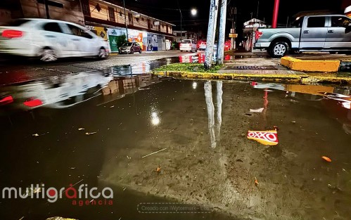 Lluvias generan encharcamientos en Xalapa