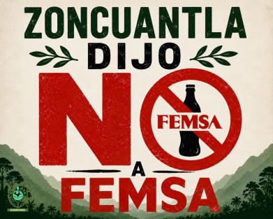 Habitantes de Zoncuantla cuestionan proyecto de tanque de agua con recursos de FEMSA