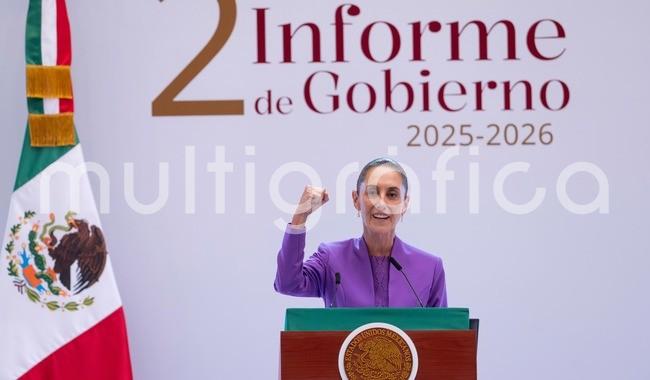 Vamos mejor y tenemos rumbo, porque ese rumbo lo marca el pueblo: presidenta CSP en su Segundo Informe de Gobierno

Señaló que México quiere cooperación, diálogo y entendimiento con todas las naciones sin sometimiento ni renuncia a sus principios