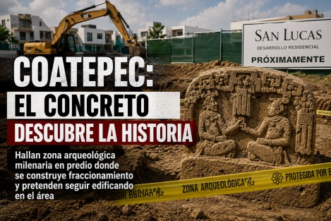 En Coatepec el concreto descubre la historia