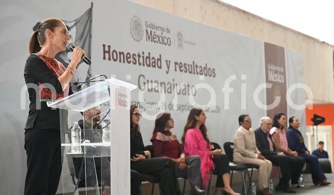 No puede haber libertad si no hay bienestar: presidenta; en Guanajuato 1.8 millones de personas reciben Programas para el Bienestar

La inversión en Guanajuato asciende a 39 mil 212 mdp para los Programas para el Bienestar
