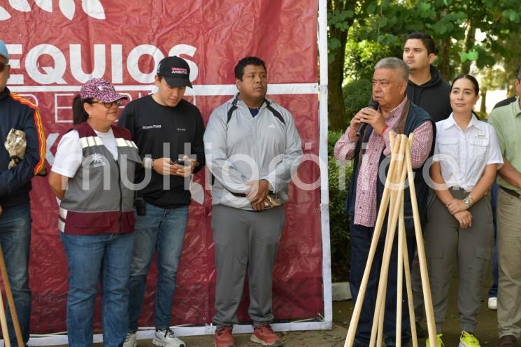 Parque María Enriqueta cumple 100 años y recibe jornada de tequio