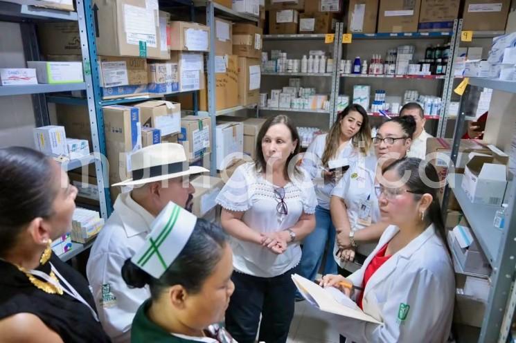 Supervisa Gobernadora abasto de medicamentos y material de curación en 11 hospitales 
