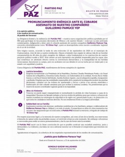 Asesinan en Coatzacoalcos a Guillermo Pamuce Yep, coordinador regional del nuevo partido PAZ