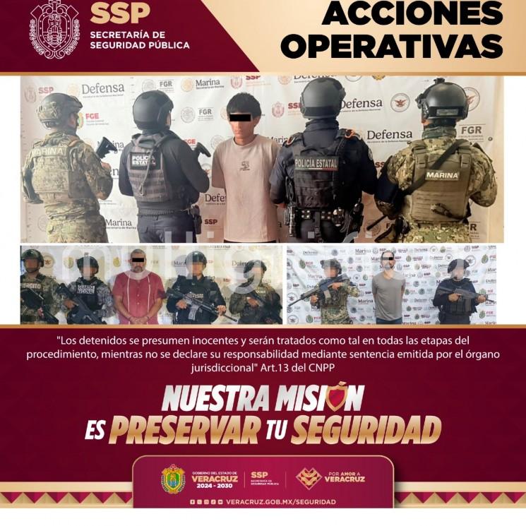 
Operativos coordinados: 284 dosis de presuntas sustancias ilícitas aseguradas, 54 personas detenidas y 51 vehículos recuperados
