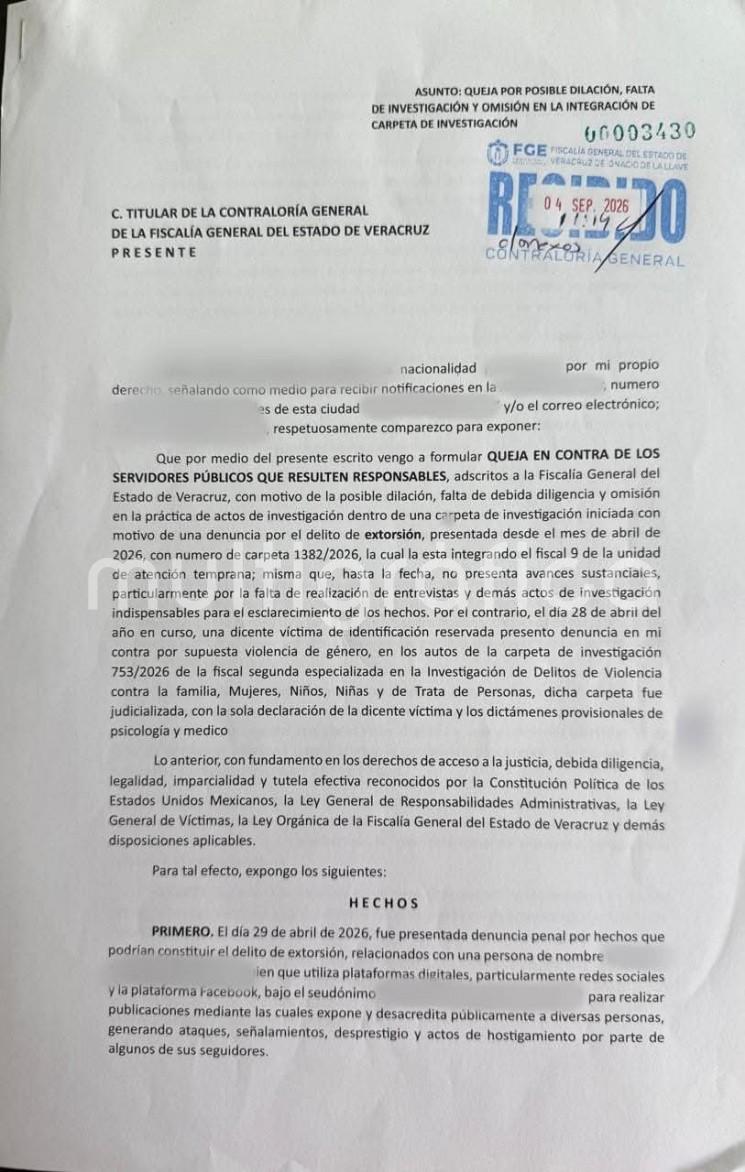 Denuncian 15 presuntos vicios en carpeta por violencia intrafamiliar. Inculpado asegura que el expediente fue judicializado pese a la falta de pruebas y prepara queja contra el Poder Judicial.
