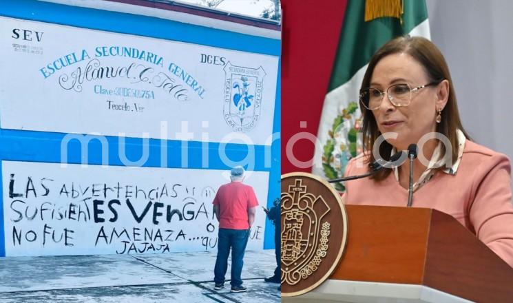 Nahle pide a Seguridad Pública investigar amenazas en secundaria de Teocelo