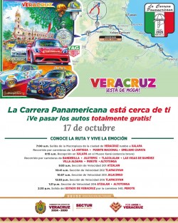 Veracruz y Xalapa, puntos clave de la Carrera Panamericana