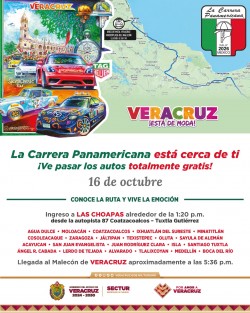 Veracruz y Xalapa, puntos clave de la Carrera Panamericana