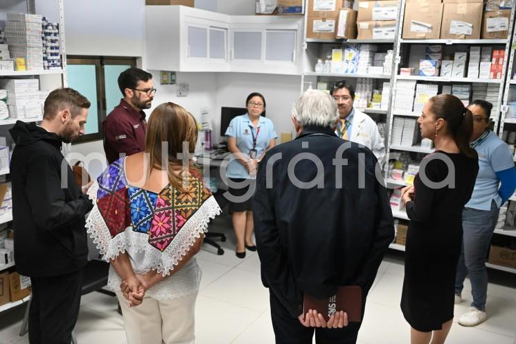 Vamos a modernizar el sistema de salud; estamos para atender y resolver: CSP sobre gira en centros y hospitales del IMSS Bienestar

Detalló que ayer se reunió alrededor de tres horas con los directores de los 13 Hospitales del IMSS Bienestar en Quintana Roo y hoy continuará por Yucatán
