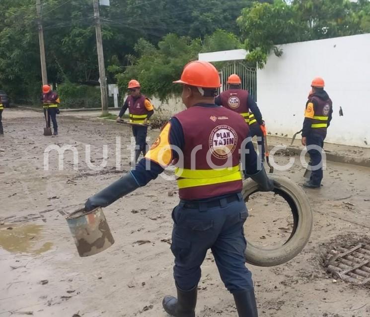 Gobierno estatal atienden recuperación de viviendas afectadas por lluvias en Álamo