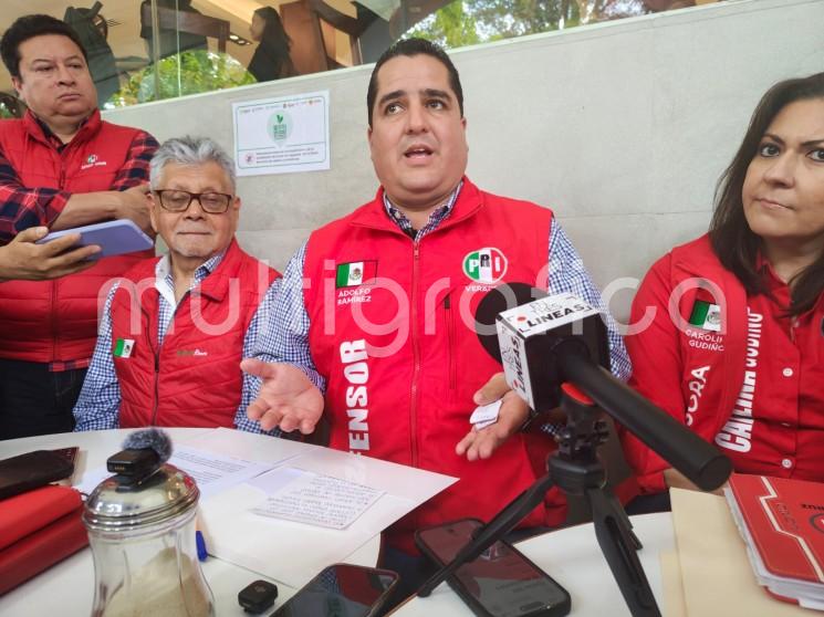PRI exige investigar presuntas irregularidades en el INE y garantizar seguridad electoral en Veracruz